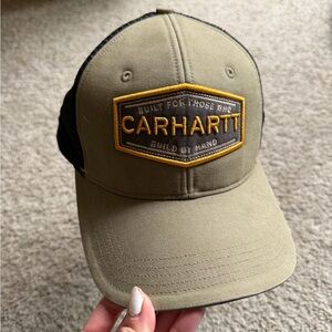 Carhartt Khaki and Black Logo Cap